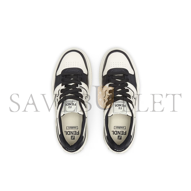 F**di match black leather platform low-tops 8e8571aomnf1pyu